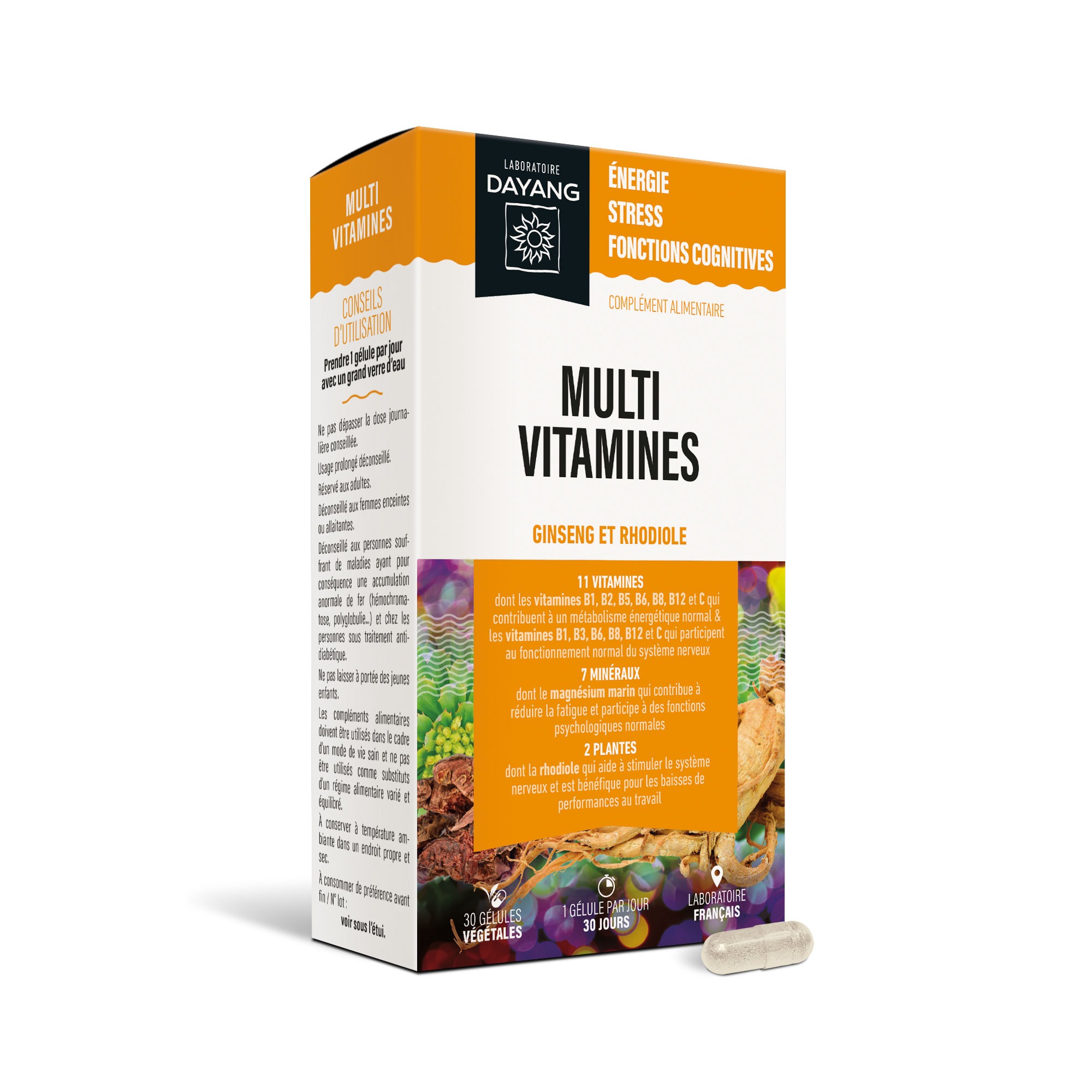 Multivitamines ginseng rhodiole